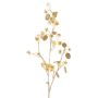 Rama de lunaria de satén artificial PINDUS con flores, amarillo y dorado, 85 cm