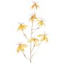 Rama decorativa de gloriosa de terciopelo NESTOS, amarillo y dorado, 110 cm