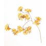 Rama decorativa de hortensias de terciopelo PIRES, amarillo-dorado, 110 cm