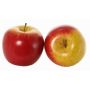 Manzana decorativa ADALBERO, rojo-amarillo, Ø8cm