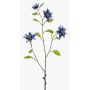 Rama decorativa clemátide RUHNA, azul, 75 cm