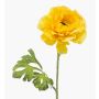 Flor artificial ranúnculo KRISTY, amarillo, 60 cm, Ø 10 cm