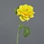 Flor artificial ranúnculo KRISTY, amarillo, 60 cm, Ø 10 cm