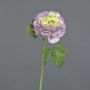 Flor artificial ranúnculo KRISTY, lila-crema, 60 cm, Ø 10 cm