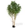 Abeto blanco artificial ILSEDORE, troncos naturales, verde, 400 cm - Fabricado en Italia