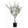 Olivo artificial LONIRB con frutos, tronco artificial, crossdoor, 90 cm