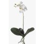 Orquídea phalaenopsis artificial FAO en vara de ajuste, blanco, 45cm