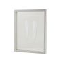 Marco de madera con doble cristal NIELAS, blanco, 35x27,5x5cm