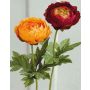 Flor textil Ranunculus KYLA, naranja, 45cm