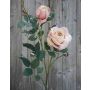 Rama artificial de rosas GRISELDA, albaricoque, 110cm, Ø6-12cm