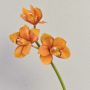 Tallo de Orquídea Cymbidium artificial SERAPHINA, amarillo-naranja, 45cm