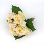 Ramo de hortensias textil KIARA, rosas, rosa-amarillo, 30cm, Ø20cm