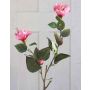 Rama de hibiscus artificial KIMBERLY, flores, rosa, 110cm