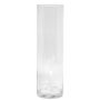 Jarrón de cristal, transparente, 35 cm, Ø 10 cm