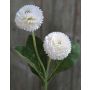 Bellis de tela SYEDA, blanco, 25cm