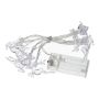 Guirnalda luminosa CASSATA con 10 renos LED, pilas, 90cm