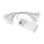 Guirnalda luminosa CASSATA con 10 copos de nieve LED, pilas, 90cm