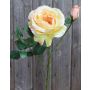 Rosa artificial KAMILA, amarillo, 40cm, Ø13cm