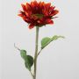 Girasol artificial MARIETTA, rojo, 60cm, Ø14cm