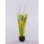 Ornithogalum artificial MANFREDO, bola de tierra, amarillo, 40cm