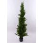 Cedro artificial HENRIETTE, macetero decorativo, verde, 150cm