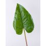 Hoja de anturio artificial NORMAN, verde, 110cm