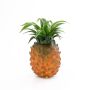 Piña artificial AURARO, naranja-marrón, 17cm, Ø9cm