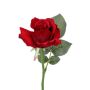 Rosa artificial ELLI, rojo, 30cm, Ø6cm