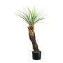 Palmera de plástico Yucca CLATA, gris verdoso, 95 cm
