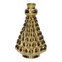Botella decorativa «Árbol de Navidad» de BRIXON, estampado de lunares, cerámica, dorado metalizado, 20,3 cm, Ø 12,5 cm