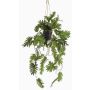 Planta artificial filodendro Selloum en maceta colgante URCO, maceta decorativa, 80 cm