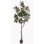 Árbol de magnolia Yulan artificial BELLITA, tronco artificial, verde oliva, 240 cm