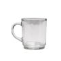 Taza de cristal KINSY con asa, 3 unidades, transparente, 10 cm, Ø 7 cm, 250 ml