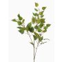 Rama decorativa de abedul NERIS con flores, verde, 95 cm