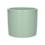 Maceta de cerámica FERDINANTA con estampado, verde menta mate, 12,3 cm, Ø 13,5 cm