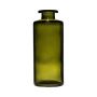 Jarrón de cristal EMANUELA, veteado, verde oliva-transparente, 13 cm, Ø 5,4 cm