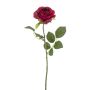 Rosa artificial BRUNETTE, fucsia, 70 cm, Ø 11 cm