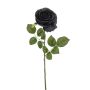 Rosa artificial BRUNETTE, negra, 70 cm, Ø 11 cm