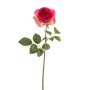 Rosa artificial BRUNETTE, rosa-verde, 70 cm, Ø 11 cm