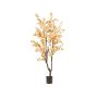 Árbol de flores de cerezo artificial JANKFUN con flores, tronco artificial, color melocotón, 210cm