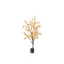 Árbol de cerezo artificial JANKFUN con flores, tronco artificial, color melocotón, 135cm