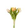 Ramo de tulipanes artificiales LEANA, amarillo-rosa-blanco, 30cm, Ø20cm