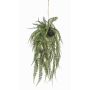 Planta artificial helecho MANASLU, globo terráqueo, raíces, verde, 70 cm