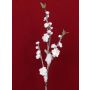Rama melocotonero artificial NANTA, flores, nevado, blanco, 80cm