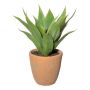 Suculenta artificial Agave americana FROMSA en maceta de terracota, tupida, verde, 40cm