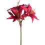Flor artificial amaryllis de jardín KLURME, roja, 75cm