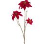 Rama de flores artificiales flor de pascua VORLIN, roja, 65 cm