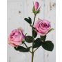 Rosa artificial DELILAH, rosa, 55cm, Ø6cm