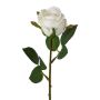 Flor artificial rosa EMBERY, blanca, 45 cm
