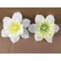 Ramo de narcisos artificiales LELA, blanco-verde, 35 cm, Ø 20 cm